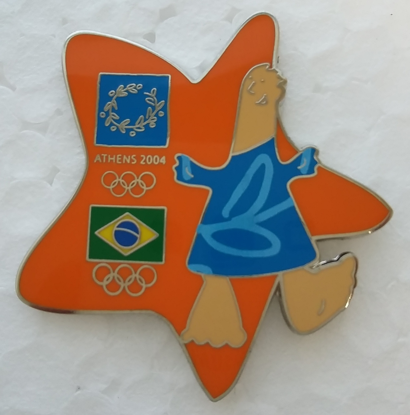 Pin Atenas 2004 Memória Olímpica Comitê Olímpico do Brasil